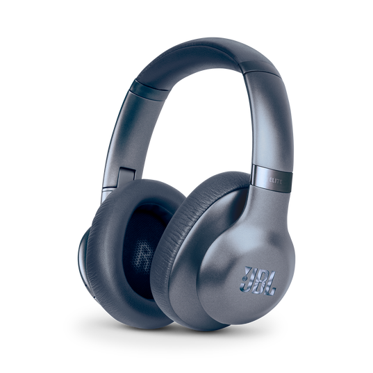 JBL EVEREST™ ELITE 750NC - Blue - Wireless Over-Ear Adaptive Noise Cancelling headphones - Hero
